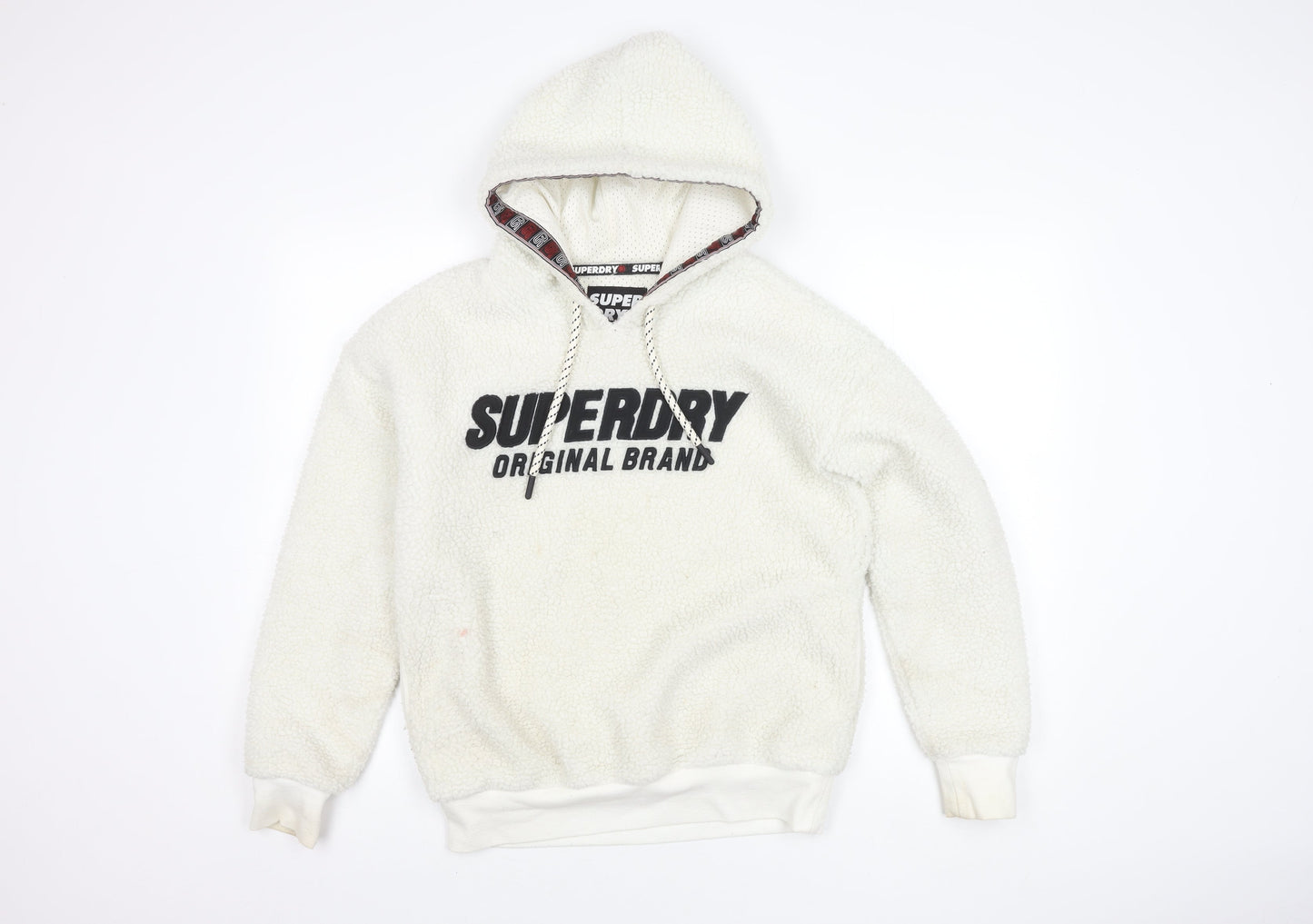 Superdry Women's White Pullover Hoodie, Size 8