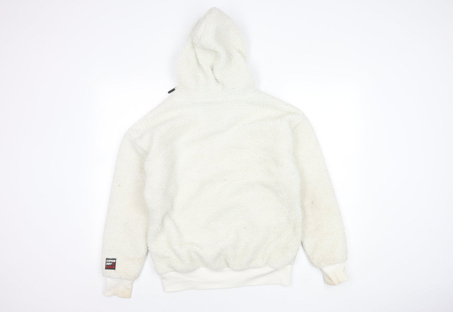 Superdry Women's White Pullover Hoodie, Size 8