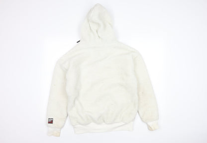 Superdry Women's White Pullover Hoodie, Size 8
