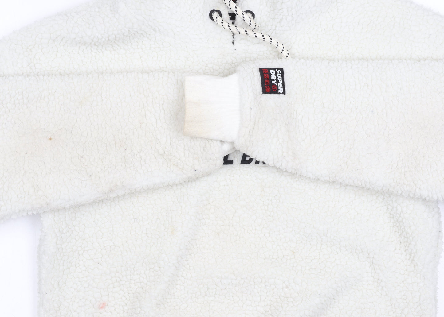 Superdry Women's White Pullover Hoodie, Size 8