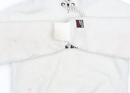 Superdry Women's White Pullover Hoodie, Size 8