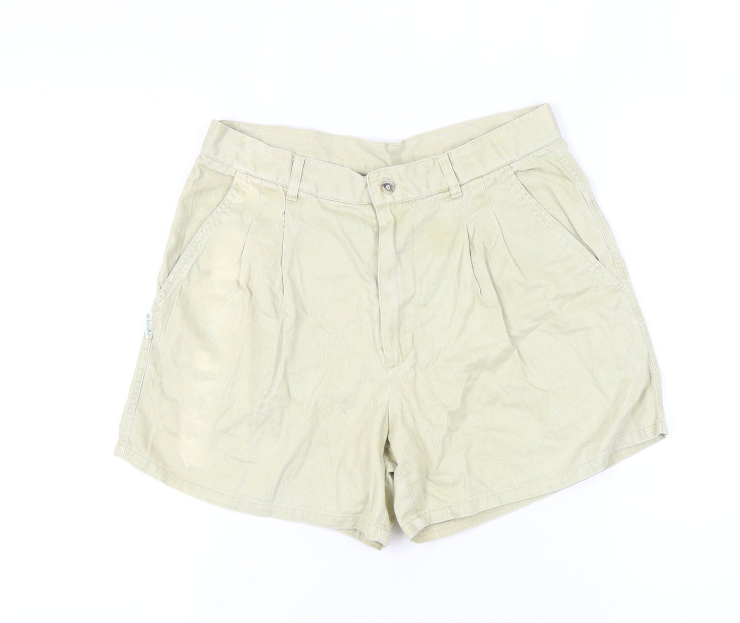 Benetton Women Beige Chino Shorts Size 4