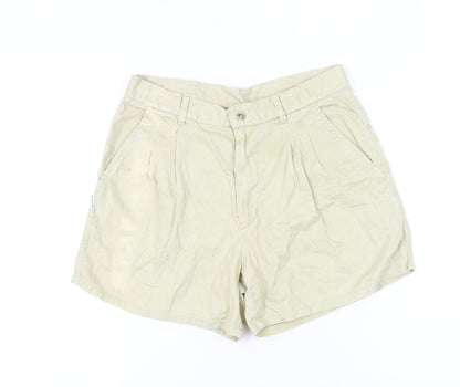 Benetton Women Beige Chino Shorts Size 4