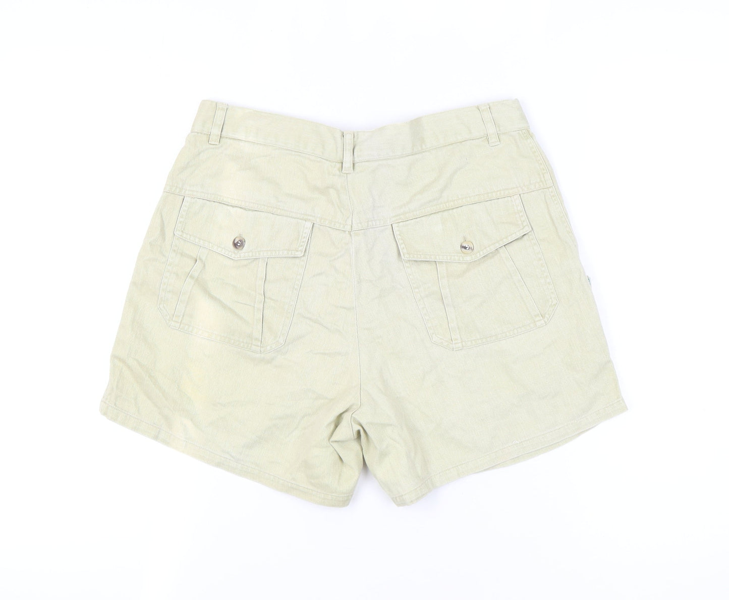 Benetton Women Beige Chino Shorts Size 4