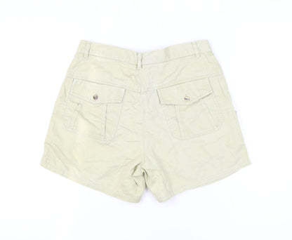 Benetton Women Beige Chino Shorts Size 4