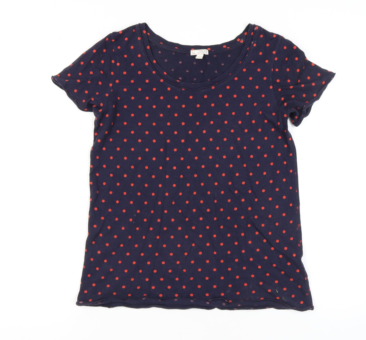 Gap Women's Blue Polka Dot T-Shirt XS