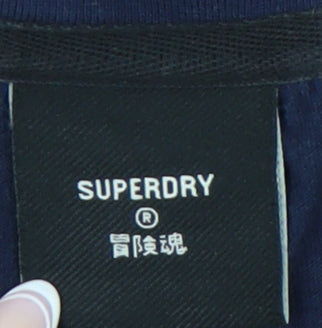 Womens UK Size 8 Superdry Blue  T-Shirt