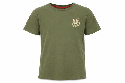DFND Boys' Green T-Shirt, Size 13-14, Logo Accent