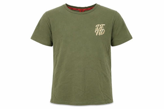 DFND Boys' Green T-Shirt, Size 13-14, Logo Accent
