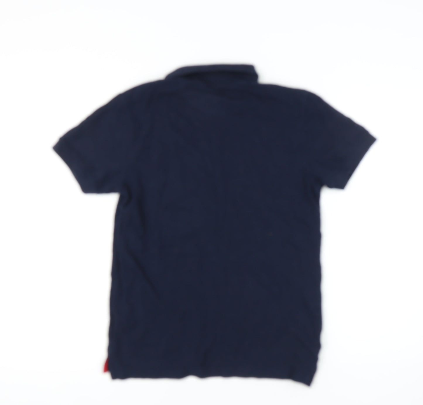 Slazenger Men's Blue Polo Shirt M, Short Sleeve, Cotton