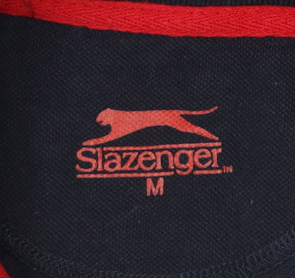 Slazenger Men's Blue Polo Shirt M, Short Sleeve, Cotton