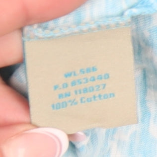 Boden Women's Blue T-Shirt Size 4 Scoop Neck