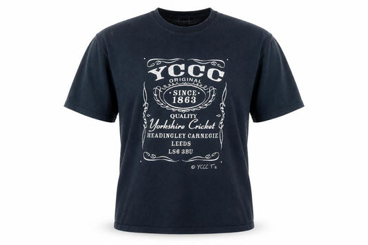 YCCC Men's Black XL Cotton Sports Graphic Tee