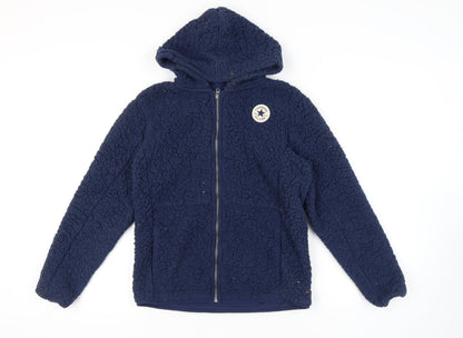 Converse Boys Blue Fleece Full Zip Hoodie XL