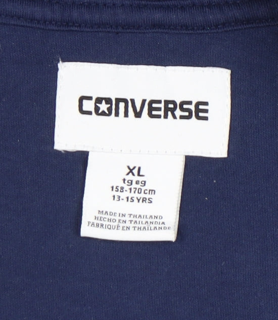 Converse Boys Blue Fleece Full Zip Hoodie XL