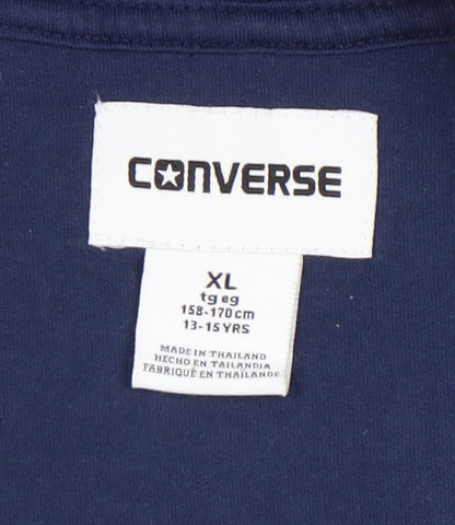 Converse Boys Blue Fleece Full Zip Hoodie XL