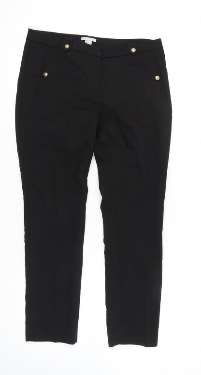 Womens UK Size 14 H&M   Black Trousers