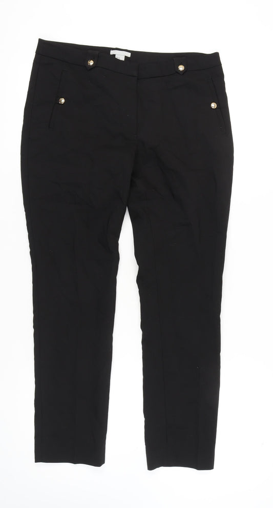Womens UK Size 14 H&M   Black Trousers