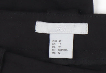 Womens UK Size 14 H&M   Black Trousers