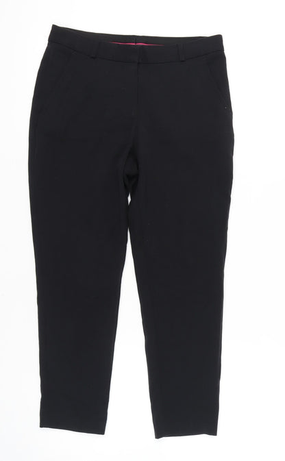 Womens UK Size 10 Marks and Spencer Regular Fit Ankle Black Trousers