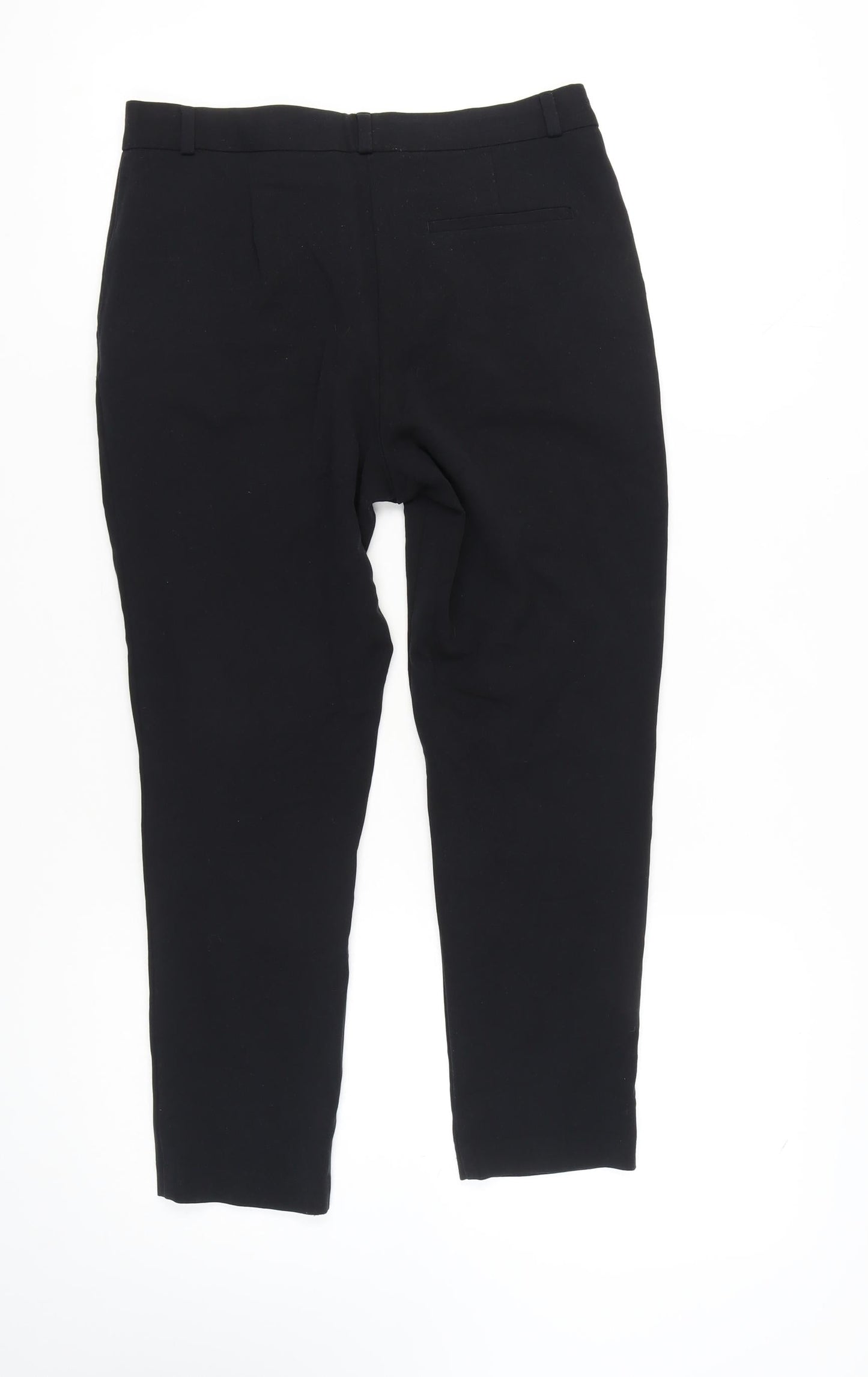 Womens UK Size 10 Marks and Spencer Regular Fit Ankle Black Trousers
