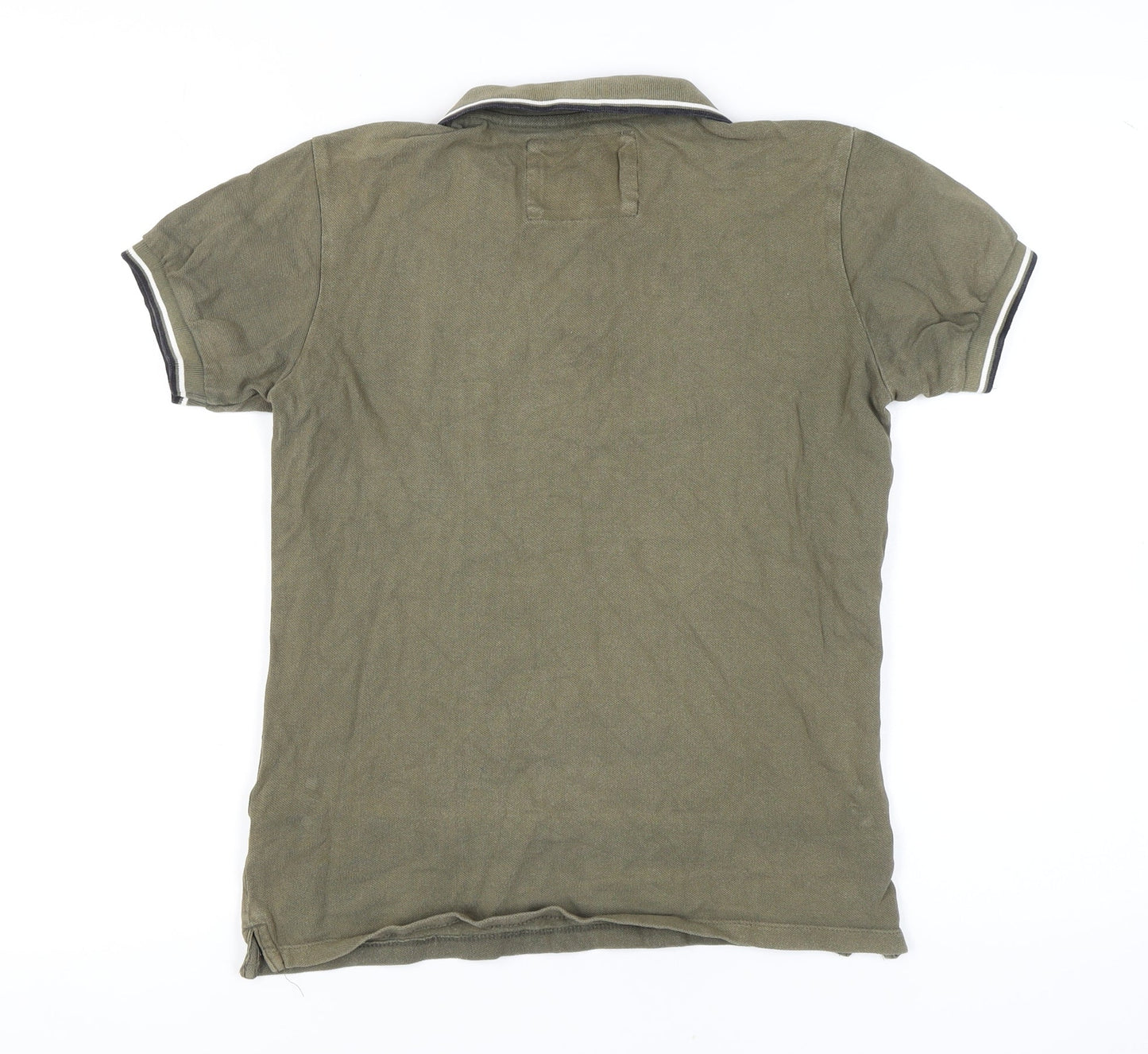 Charles Wilson Men's Green Polo Shirt, Small, 100% Cotton