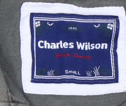 Charles Wilson Men's Green Polo Shirt, Small, 100% Cotton