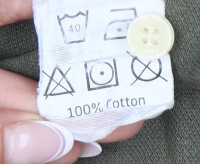 Charles Wilson Men's Green Polo Shirt, Small, 100% Cotton