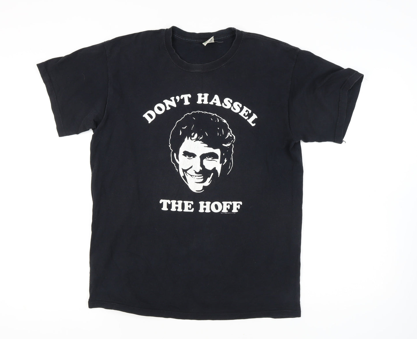 Mens UK Size L Fruit of the Loom Black  T-Shirt
