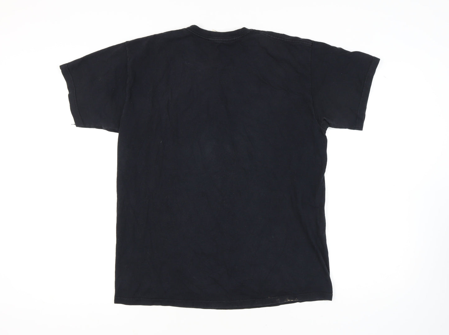 Mens UK Size L Fruit of the Loom Black  T-Shirt