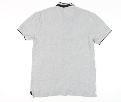 Levi's Men's Grey L Polo Shirt, Short Sleeve, Casual