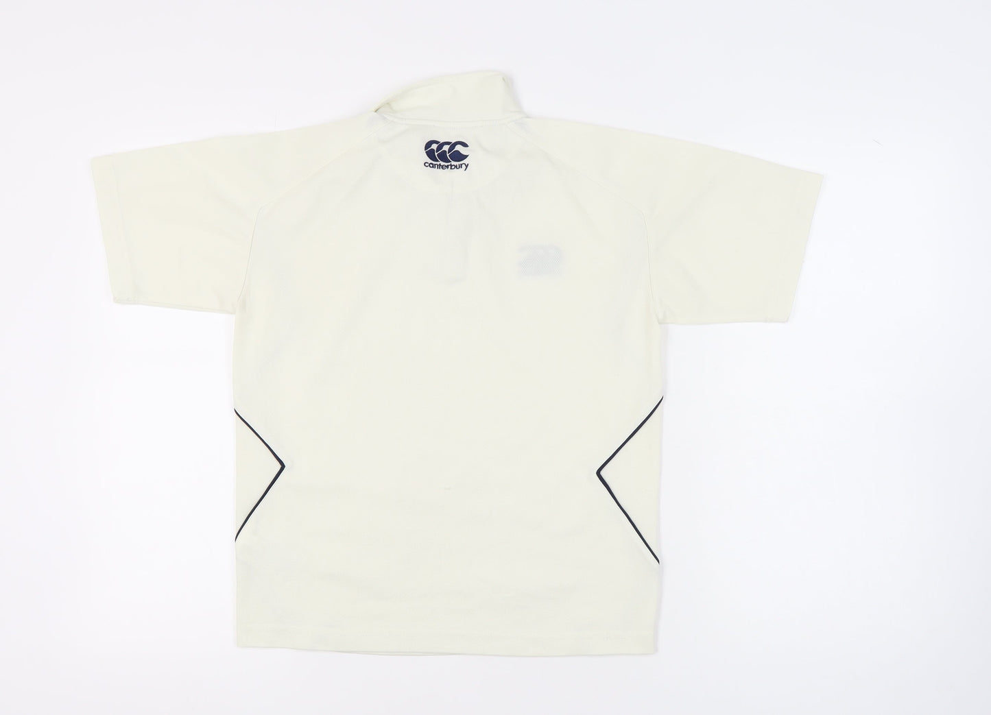 Canterbury Men's White Polo Shirt M Lightweight Rugby