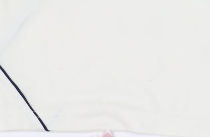 Canterbury Men's White Polo Shirt M Lightweight Rugby