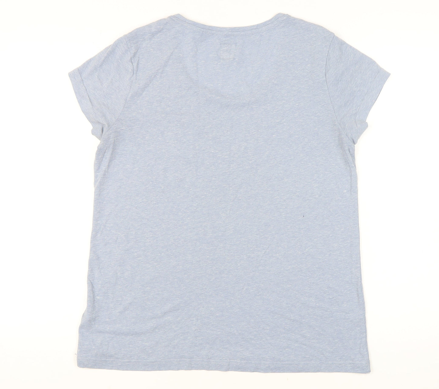 Jack Wills Women's Blue Basic T-Shirt Size 14