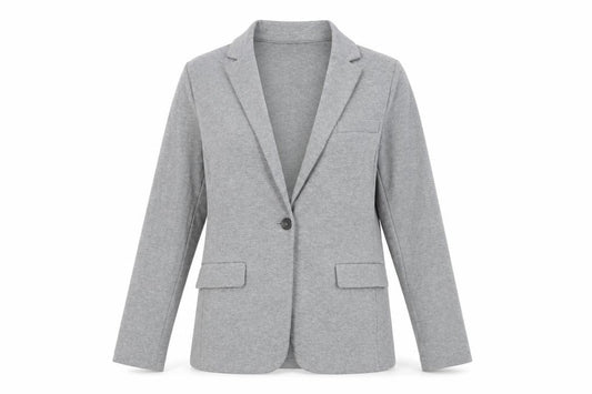 Uniqlo Women's Grey Blazer, Size S, Single-Breasted