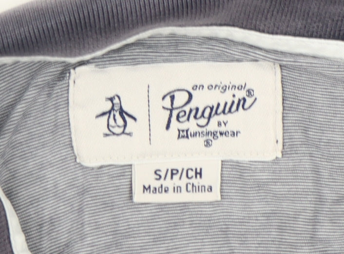 Penguin Men's Grey Polo Shirt, Size S, Casual Summer