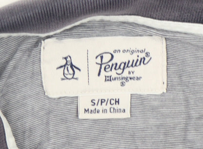 Penguin Men's Grey Polo Shirt, Size S, Casual Summer