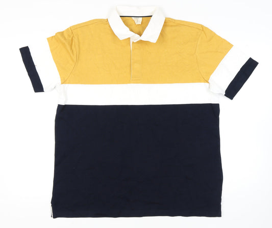 Marks and Spencer Men's Colourblock Polo 2XL