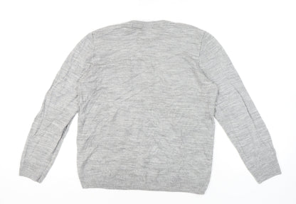 Disney Women's Grey Minnie Mouse Pullover Jumper Size 14