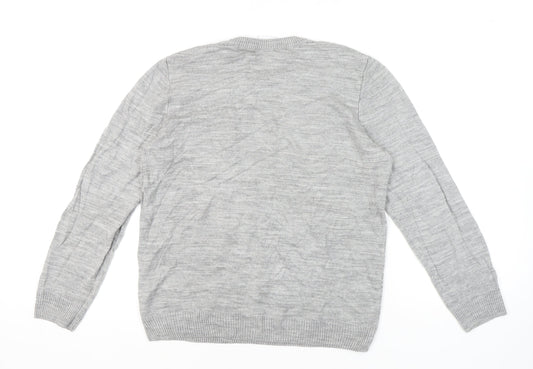 Disney Women's Grey Minnie Mouse Pullover Jumper Size 14