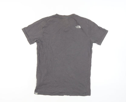 The North Face Boys Grey Logo T-Shirt Size L Casual