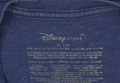 Disney Store Boys Blue Star Wars Graphic T-Shirt - Size 14