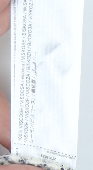 MNG Women’s Black Animal Print Skirt XL