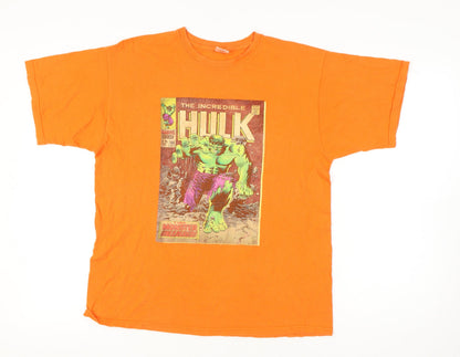 Mens UK Size XL Marvel Orange  T-Shirt
