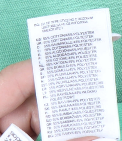 Adidas Men's Green Polo Shirt M Short Sleeve Golf