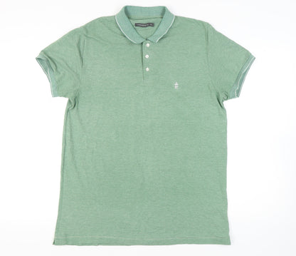 French Connection Men's Green 2XL Polo Shirt