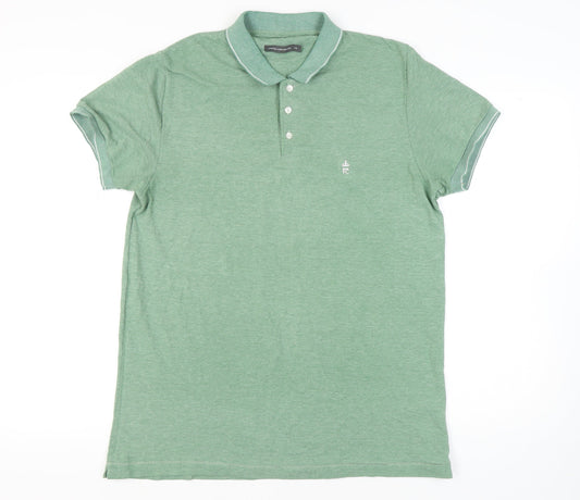 French Connection Men's Green 2XL Polo Shirt