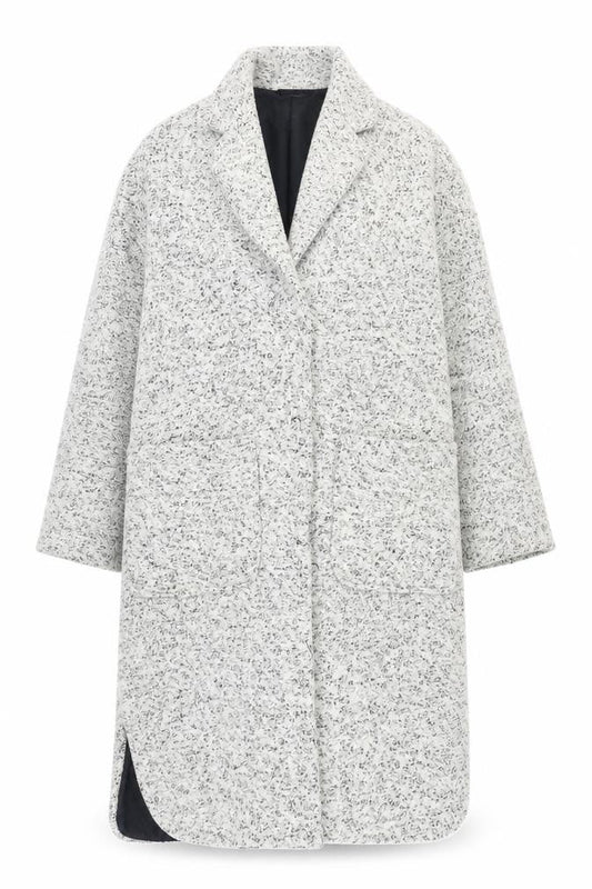 Womens UK Size 6 Topshop Grey Overcoat
