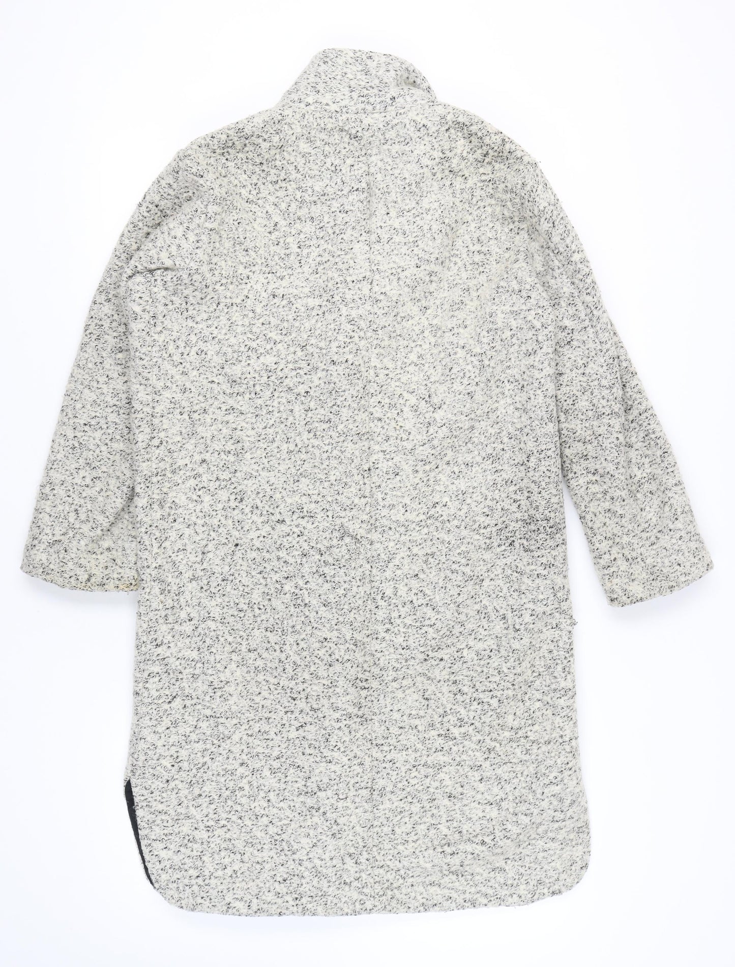 Womens UK Size 6 Topshop Grey Overcoat