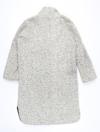 Womens UK Size 6 Topshop Grey Overcoat